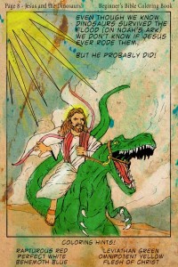 Jesus on a Dinosaur