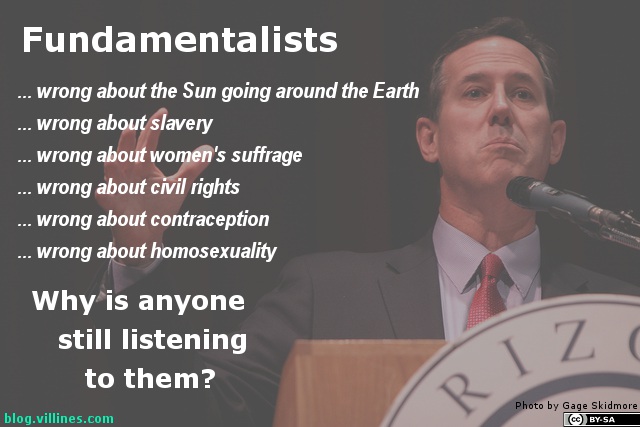 Why does anyone listen to Fundamentalists?