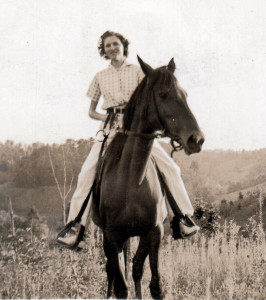 Sue Travis Villines in the 1940's.
