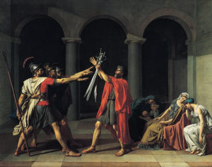 Oath of the Horatii - Jacque-Louis David (1784) (Wikimedia)